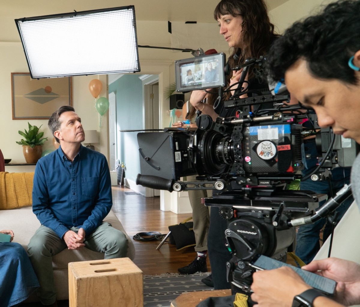 Ed Helms stars in Together Together, a new movie about a single father and surrogacy.